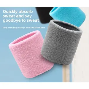 Moisture-absorbing wrist guards, men's and women's sports, high-elastic running, sweat-wiping basketball, fitness riding, outdoor fluorescent color, wrist straps, protective gear