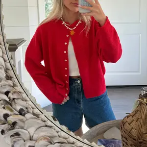 Cali Cardigan - Red, Soft Knit Fabric, Casual Style, Fits Well, Perfect for Womenswear Knitwear Tops