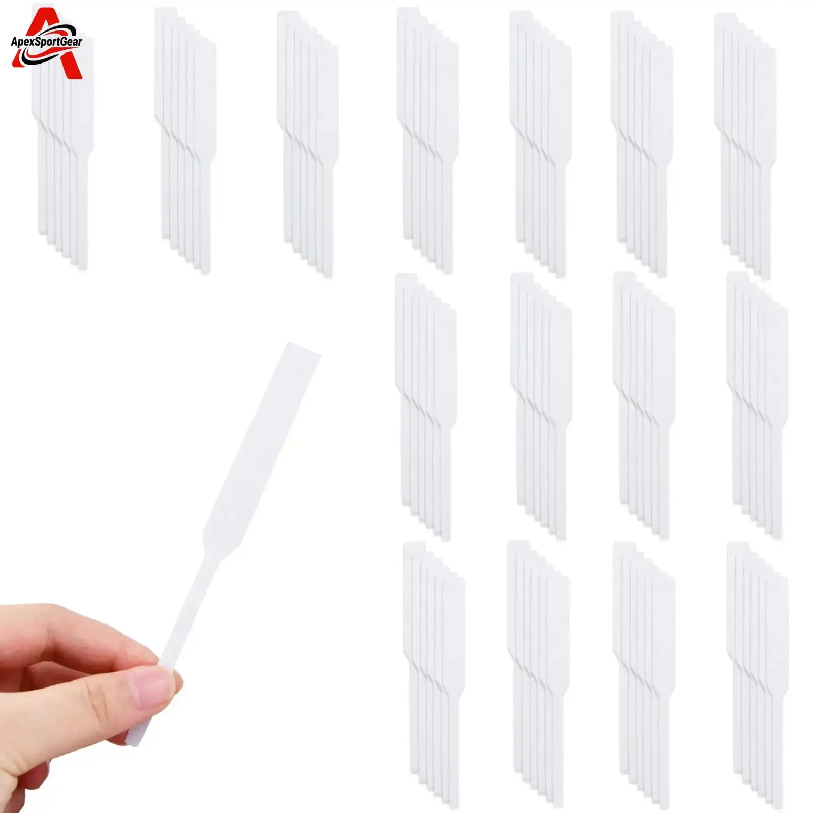 ApexSportGear Perfume Tester Strips 400pcs/Pack Disposable Fragrance-Free Paper Strips for Aromatherapy Essential Oil & Perfume Sampling 13cm Length Reed Diffuser Compatible - White
