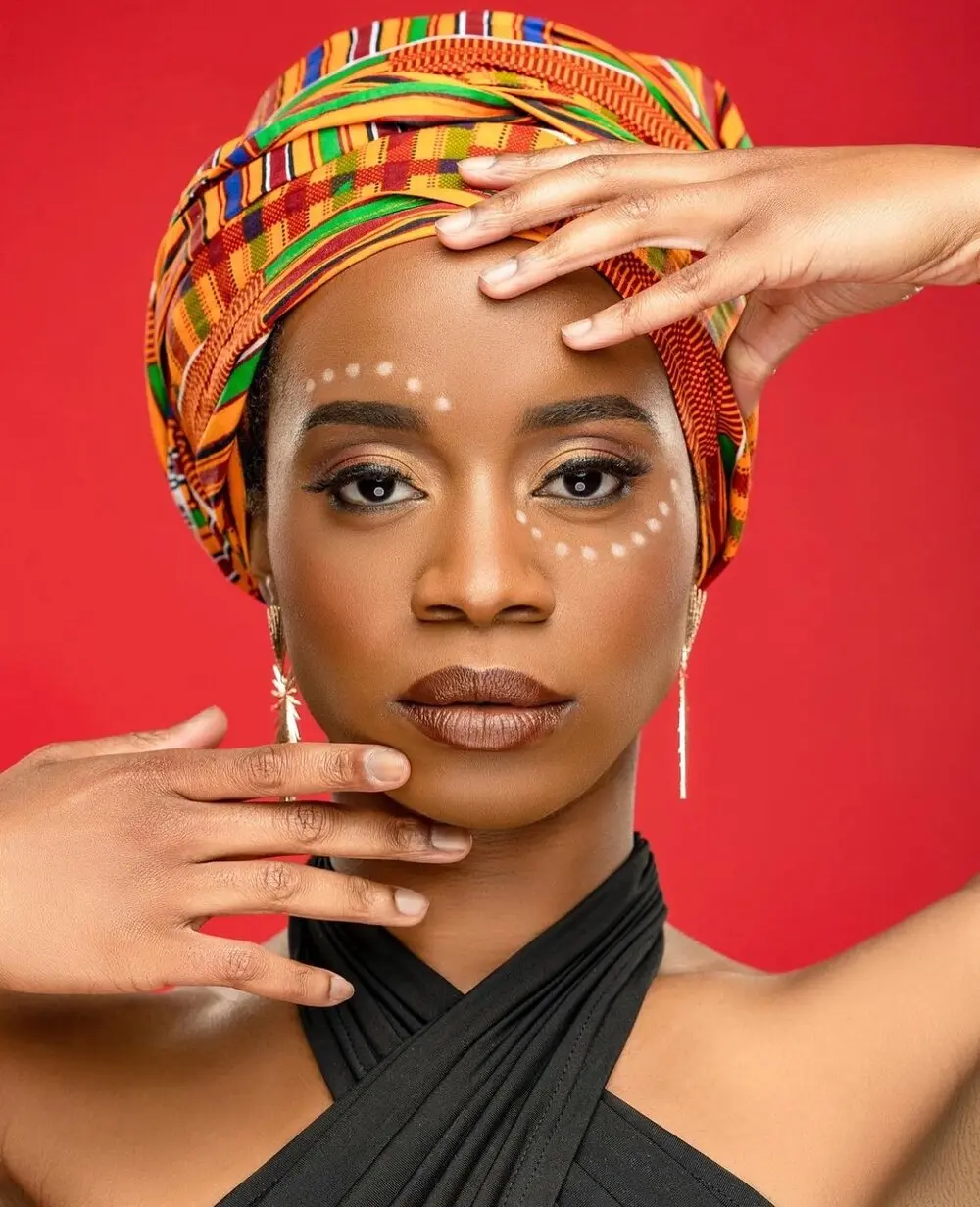 BabaAfrik Handmade Adesuwa Kente Headwrap - Unisex Headwear