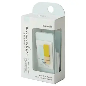Kanmido Mini Clip Coco Fusen Sticky Notes - Misty Mint Blue