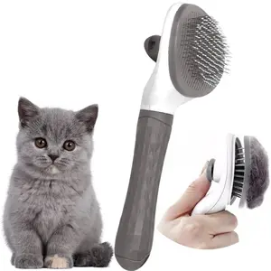 Pet Hair Removal Brush, 1 Count Pet Grooming Brush, Pet Massage Brush, Dog & Cat Grooming Supplies, Cat Brushes for Indoor Cats