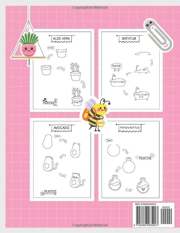 How To Draw 101 Cute Stuff For Kids: Step-by-Step Drawing Book for Kids Ages 6-10 | Learn to Draw Cute Animals, Food, Plants, and Fun Objects | How to Draw (allmost) Anything for kids ages 6-12, Paperback