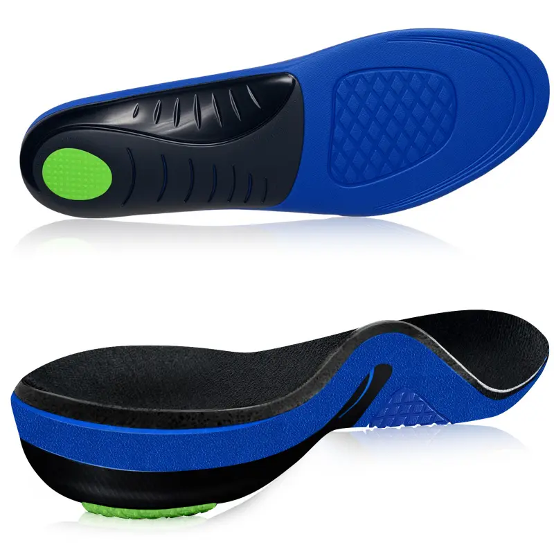 240+Lbs Heavy Duty Arch Support Insoles, Running Athletic Gel Shoe Inserts, Men'S And Women'S Sports Cushions, Insoles For Flat Feet, Shock-Absorbing And Sweat-Absorbing, Work Boot