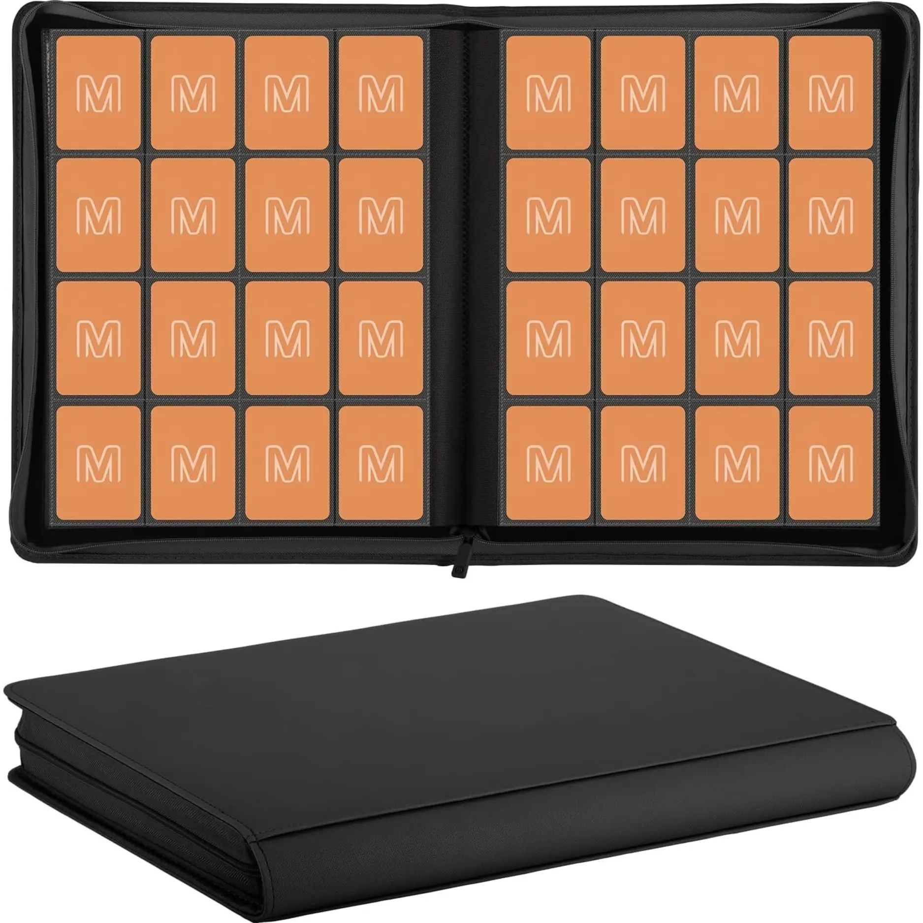 16 Pocket Trading Card Binder Holds 1000+ Cards, Premium Side Loading Card Album for MTG, TCG, Pokémon, Yu-Gi-Oh & Sports Cards