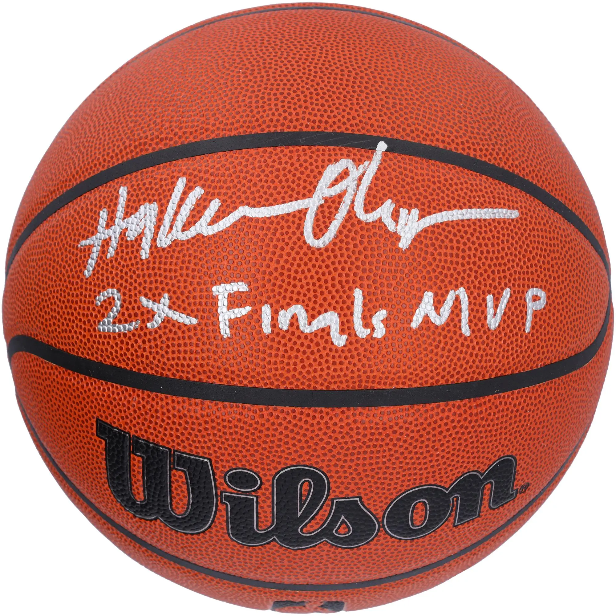 Hakeem Olajuwon Houston Rockets Autographed Wilson Authentic Series Indoor/Outdoor Basketball with "2x Finals MVP" Inscription - Fanatics Authentic Certified