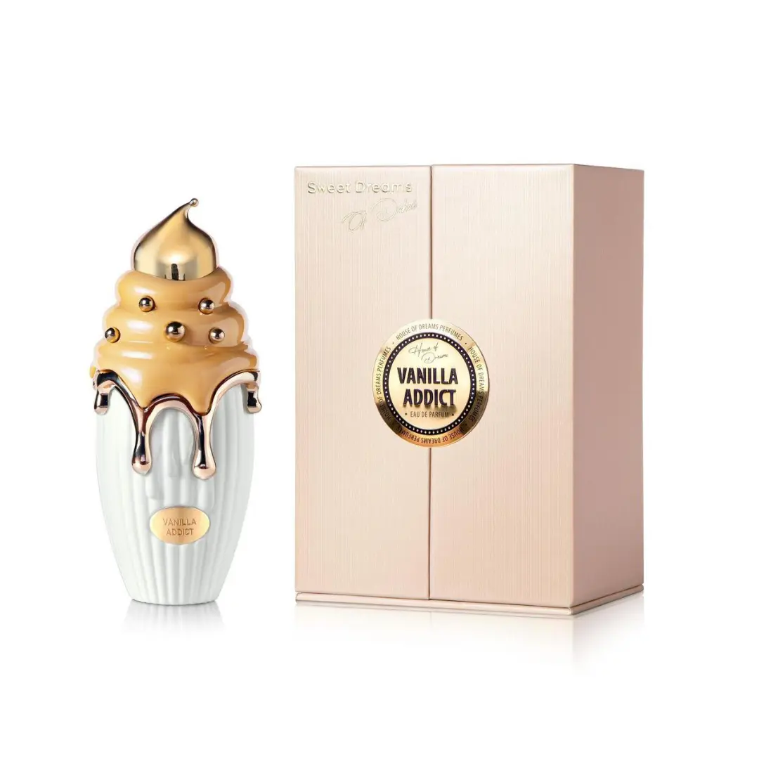 HOUSE OF DREAMS Vanilla Addict Eau de Parfum (100ml) – Long-Lasting Sweet Vanilla Marshmallow Gourmand Perfume, Luxury Whipped Cream Fragrance Spray