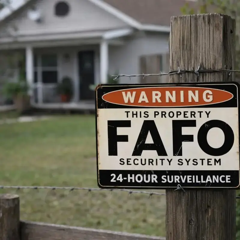 [Aluminum plate signboard] Security System Warning Sign - Rustic Vintage Security Sign 8x12 Inch, Funny Surveillance Detection Deterrence for Indoor/Outdoor Wall-Mounted System, Humorous Warning Plaque for Home/Office Decor