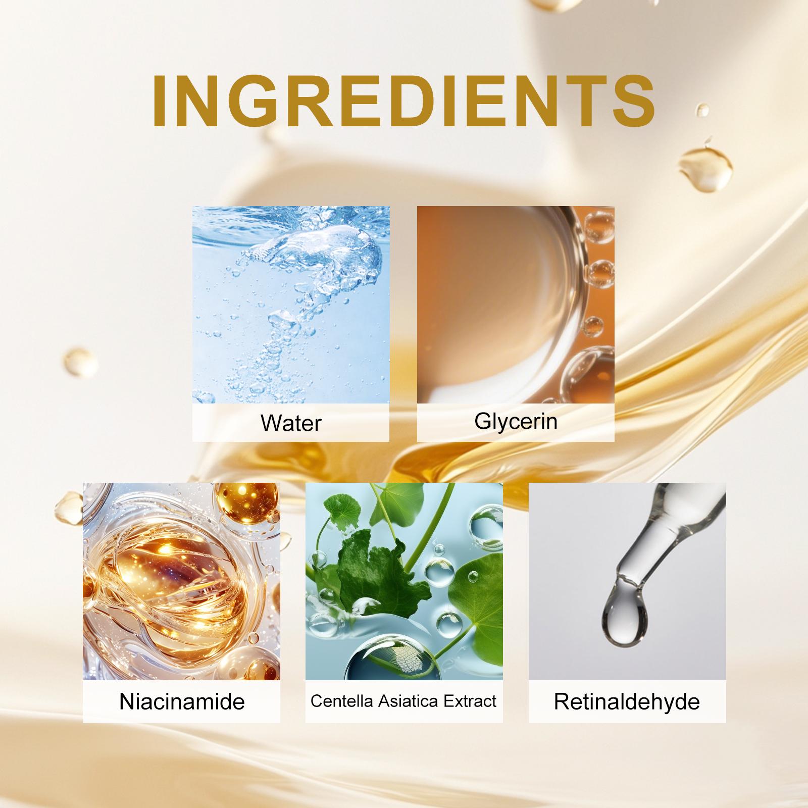 11X Niacinamide Retinal Skincare Serum Brightening Dark Spots and Fine Lines Skincare Anti-Aging & Glass Skin Renewal for Face