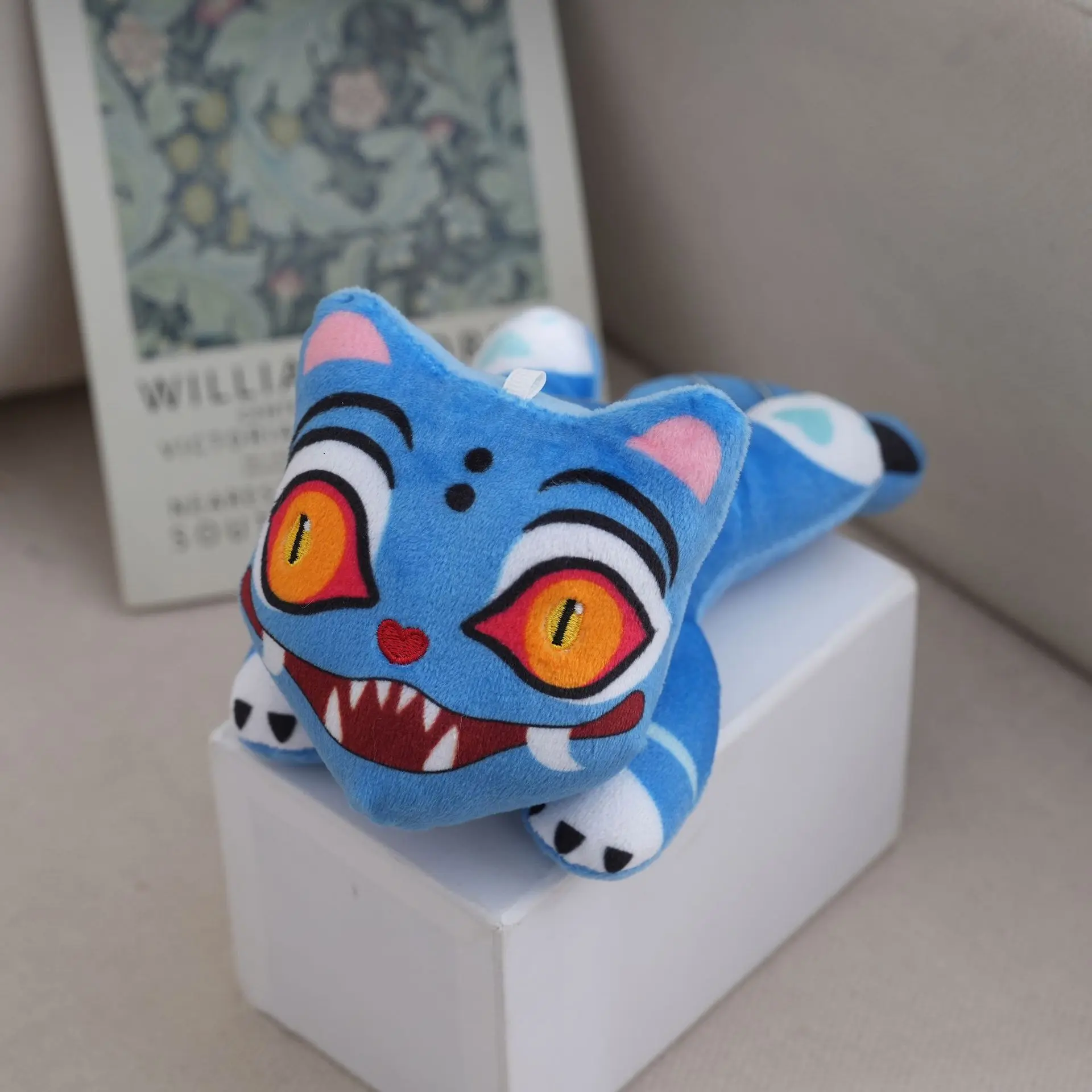 Lying tiger blue tail