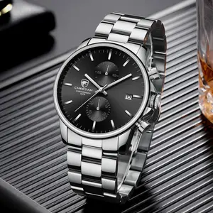 CHEETAH CH1604 ARISTO S3 - Men's Black Face Silver Chronograph Watch