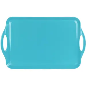 Reston Lloyd Multi-Purpose 18" Rectangle Melamine Plastic Handled Tray