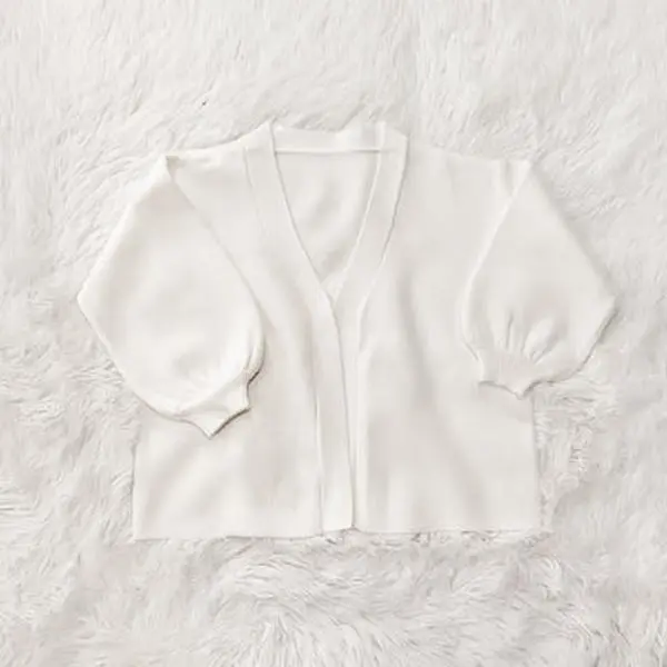 balloon sleeve cardigan
