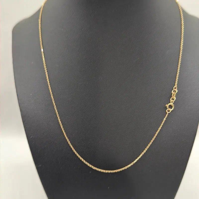 Solid Boston chain 18" in 10k Gold
