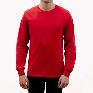 Long sleeve T-shirts 100% cotton comfortable wear S-XL