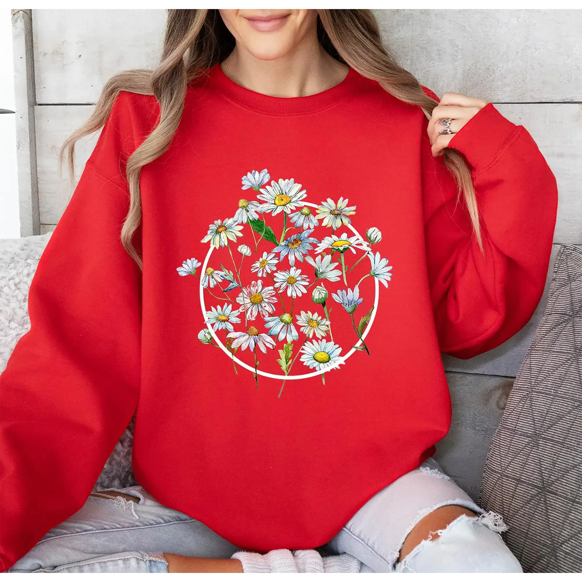 flower sweatshirt - TikTok Shop
