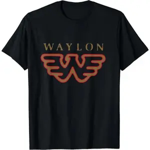 Waylon Jennings - Official Merchandise - Flying W Logo T-Shirt