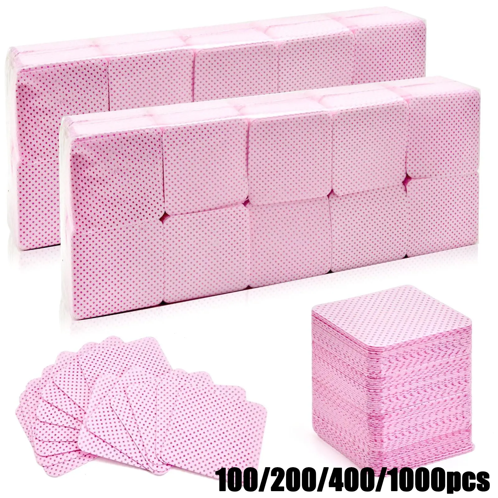Nail Wipes - Professional Lint-Free Nail Polish Remover Pads, UV Gel Cleansing Tissues, Unscented Manicure Prep And Finish Nail Art Cleaning Tool, Nail Products