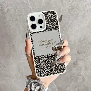Leopard Quote Magnetic Snap Case for iPhone 17/16 Pro Max 15 Pro 14 13 12 Mini 11 XR XS Plus SE Shockproof Slim Protective Cover