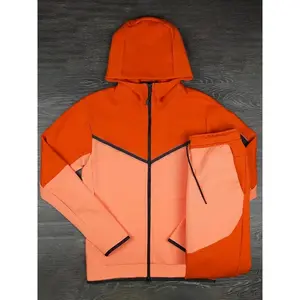 Men'S Trendy Casual Spring And Autumn Sportswear, Two-piece Hoodie Boutique Sportswear Set, Sportswear Set, Sweatpants Hoodie Set, Spring Autumn And Winter Casual Long Sleeved Two-piece Set