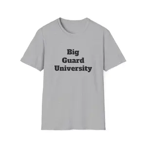 Big Guard University Basketball T-Shirt - 21 Jersey Backprint, Fitted Short Sleeve Crew Neck, 100% Ring-spun Cotton, Summer Casual Tee