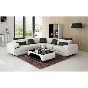 Gileanas Modern Leather Sectional