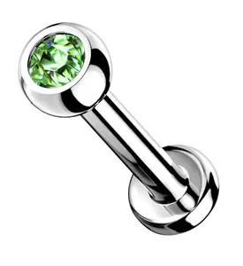 Green Gem Titanium Internally Threaded Flat Back Post