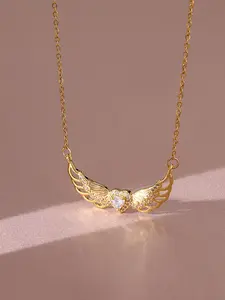 Fashion Angel Wings Pendant Necklace Fashionable Jewelry Perfect for daily wear, vacations, dates, and more, it also makes a delightful and exquisite gift