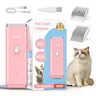Pet Clippers for Dog Hair Grooming Low Noise, Rechargeable Cordless Cat Shaver with Ceramic Blade,Portable Pet Hair Trimmer for Matted & Long Hair
