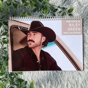 Riley Green 2026 Wall Calendar, Country Music Calendar, Inspired by Southern Singer, Fan Gift, Monthly Photo Planner for Home and Office Decor