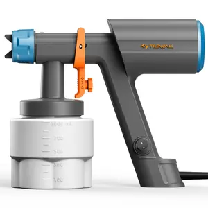 Tilswall Dreamer 600 HVLP Paint Sprayer for Home Renovation & DIY, 1000mL Cup, 3 Nozzles (1.3/1.8/2.6mm), 3 Spray Patterns, 1200mL/min – Ideal for Furniture, Fence, Wall, Cabinet, Trim, Shed, Ceiling
