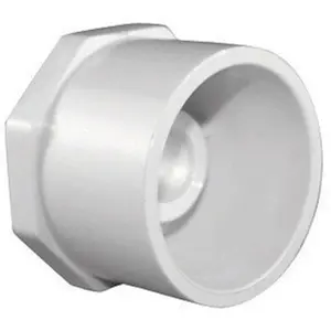 Charlotte Pipe & Foundry  3 x 2.5 in. PVC Pipe Reducer Bushing, Schedule 40 - White