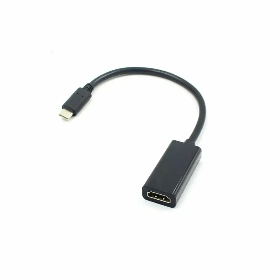 USB Type-C to HDMI Female Converter Adapter Cable, Portable Digital Accessory for Cell Phones - US Market Version, Compatible with HDMI Converter Adapters & Cables Lineup, Works with Tablets, HDTVs, None