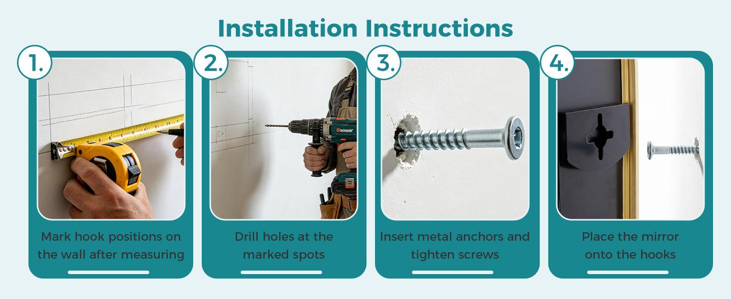 Luxury Arched Bathroom Mirror - Arch Wall Mirror with Shatterproof Tempered Glass and Metal Deep Frame, Hanging or Leaning for Living Room, Dresser, Entrance and Hallway