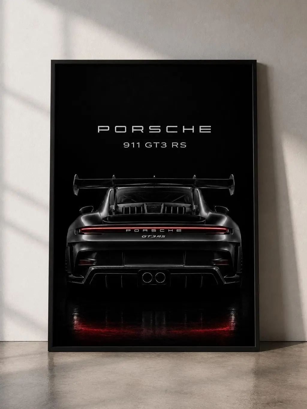 Porsche 911 GT3 RS Poster, Porsche Wall Art, Supercar Print, Automotive Artwork, Product without frame