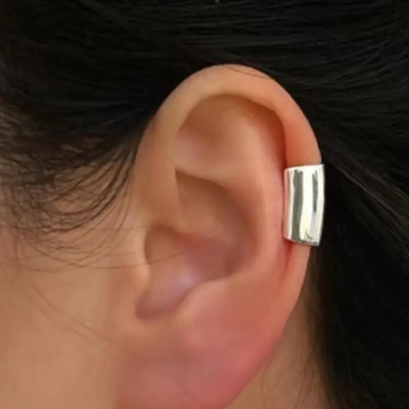 Women's Simple Style Plain Color Ear Cuff,  Fashion Jewelry for Modern Woman, Party, Daily Clothing Decor, Trendy All-match & Exquisite Jewelry for Birthday Gift