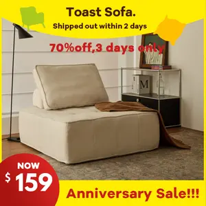 【Clearance sale】toastsofa Modular Sofa Lounge Chair – Boneless Couch- chic furniture- Compression Like Comfort, No Assembly Required – Sectional Sofa Space-Saving Accent Chair for Living Room, Bedroom, or Apartment