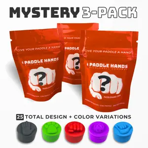 Paddle Hands "Triple Threat" Mystery 3-Pack - Silicone Paddle Hands for Pickleball, Durable 9-13g Weight Each, Unique Designs, No Duplicates