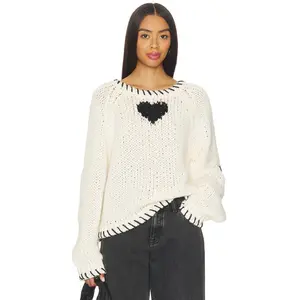 John & Jenn by Line Declan Pullover in Heart Throb