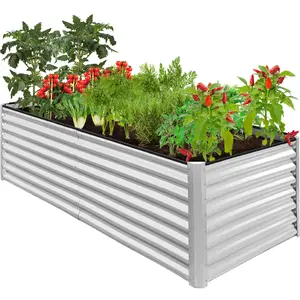 Best Choice Products 8x4x2ft Outdoor Metal Raised Garden Bed, Planter Box for Vegetables, Flowers, Herbs Best Choice Products 8x4x2ft Outdoor Metal Raised Garden Bed, Planter Box for Vegetables, Flowers, Herbs