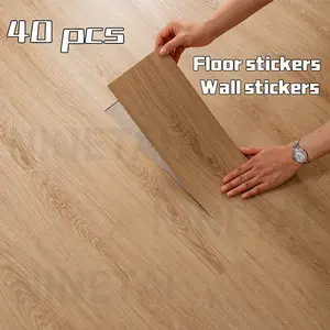 Peel and Stick Floor Tile, 40pcs Vinyl Plank  Wood Grain Look  5.91in*17.72in/29 Sq.Ft，kitchen mats for floor，Suitable for floor decoration in living rooms, kitchens, bedrooms and any other room,  is easy to install Calacatta Gold Backsplash
