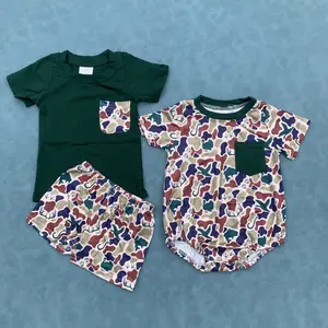 Deer duck camouflage kids boy summer outfit