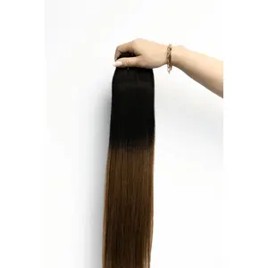 interLACED Tape-In Ombré #1B/5 (Caramel Latte) Hair Extensions