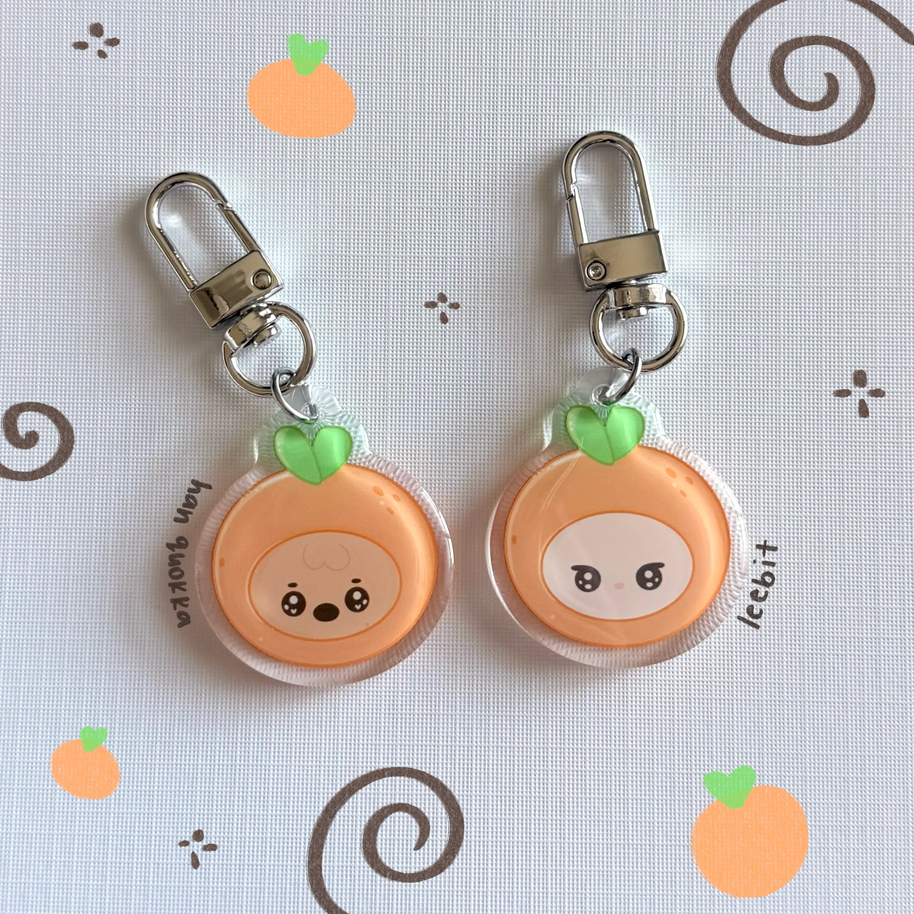 Skz Orange Keychain