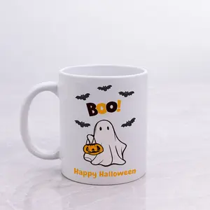 VivoPrint 11 oz Boo Happy Halloween Ceramic Coffee Mug
