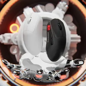 MAMBASNAKE M4 Wireless Gaming Mouse, 24000 DPI PAW3311 Optical Sensor, 52g Lightweight, 2.4G/Bluetooth-compatible/USB-C Rechargeable Wireless Mouse, Ergonomic RGB Mouse for PC/Win/MAC
