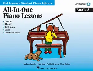 USED-Barbara Kreader All-In-One Piano Lessons Book a Beginner Piano Sheet Music and Method Book Hal Leonard Student Library Songbook Includes Online Audio by Kern, Fred (Paperback)
