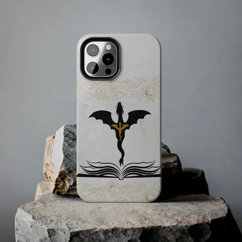 Fourth Wing Fantasy Smartphone Casing - Dragon-Themed Protection for iPhone 15,14,13,12,11,X,Pro Max,Plus,Mini - Gift for Fantasy Fans & Book Lovers - Merch for Mobile Devices