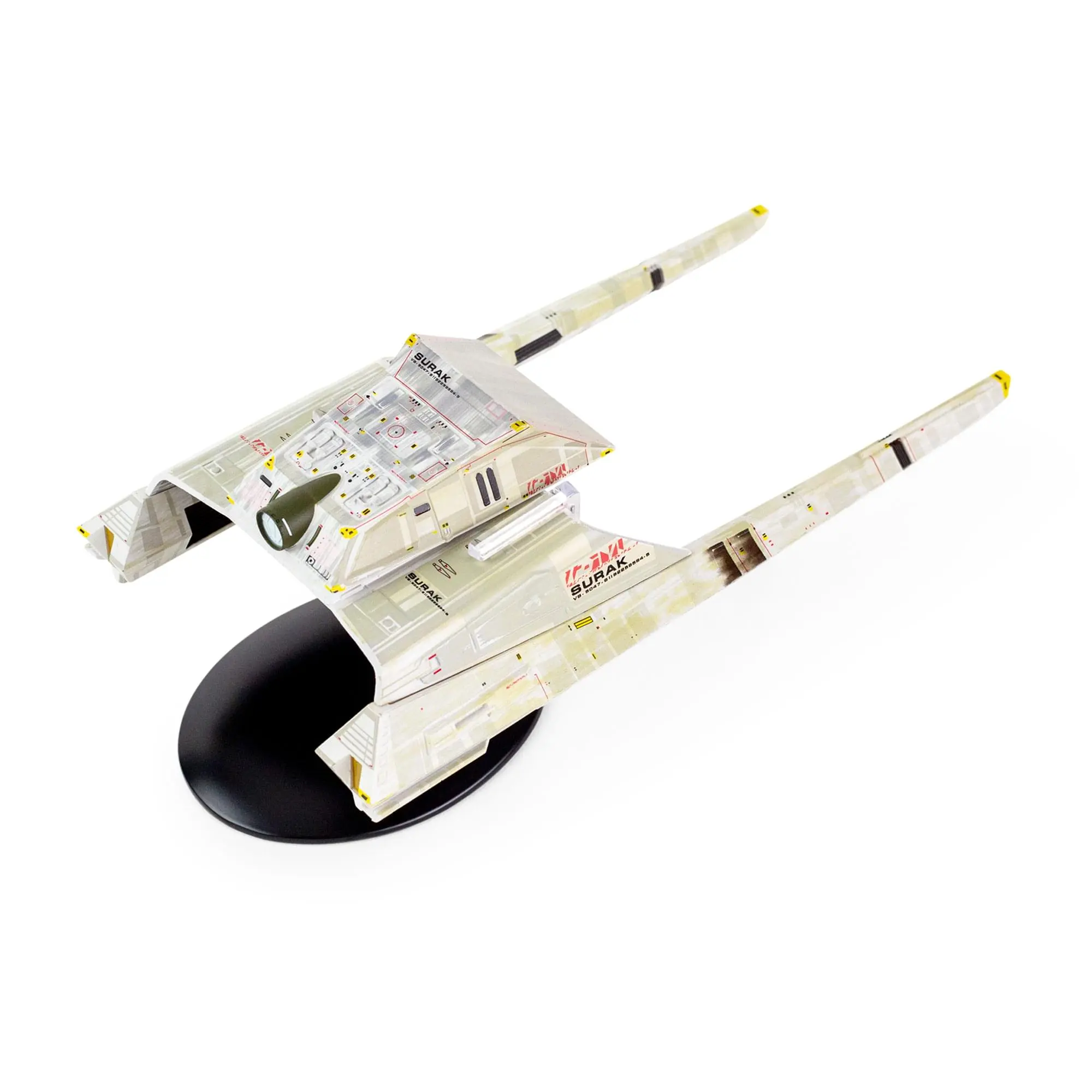 Eaglemoss Star Trek Vulcan Long Range Shuttle Replica - ABS Plastic, Die-Cast, Hand Painted Vulcan Ship, Part of Full Range of Federation and Alien Vessels Collectible Statue