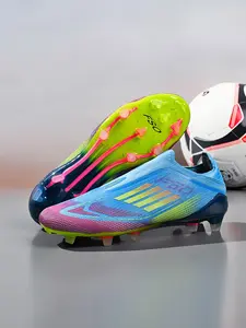 Unisex's Ombre Pink High Top Football Shoes, Breathable Comfortable Football Cleats, Football Training Shoes for All Seasons